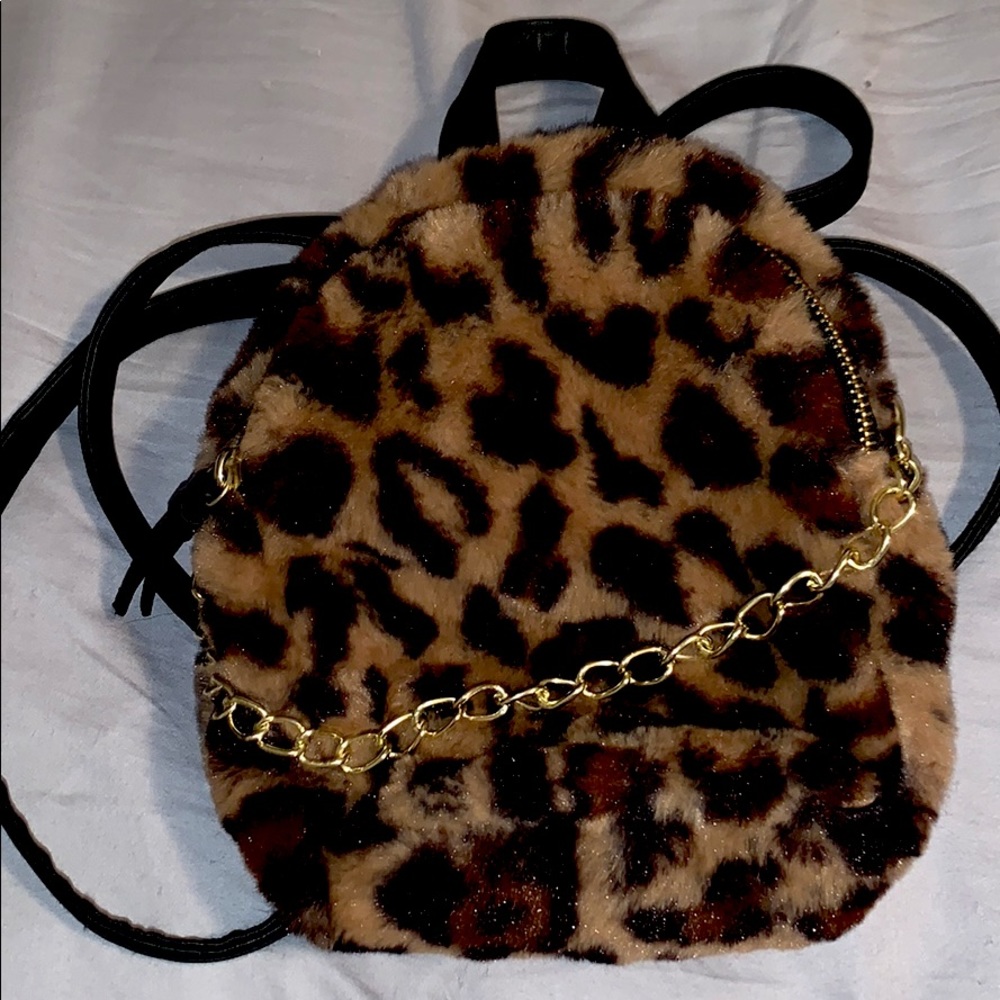 MINI LEOPARD PRINT BACKPACK